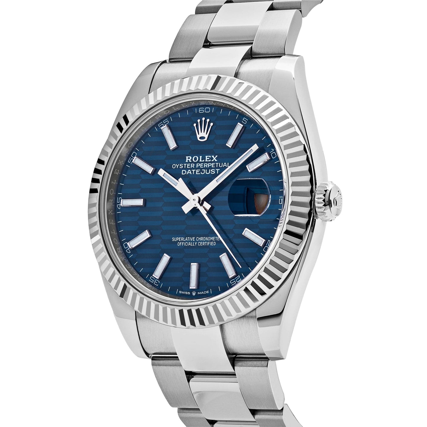 2025 Watch Datejust 126334 Stainless Steel Fluted Motif Blue Dial Oyster (2023)