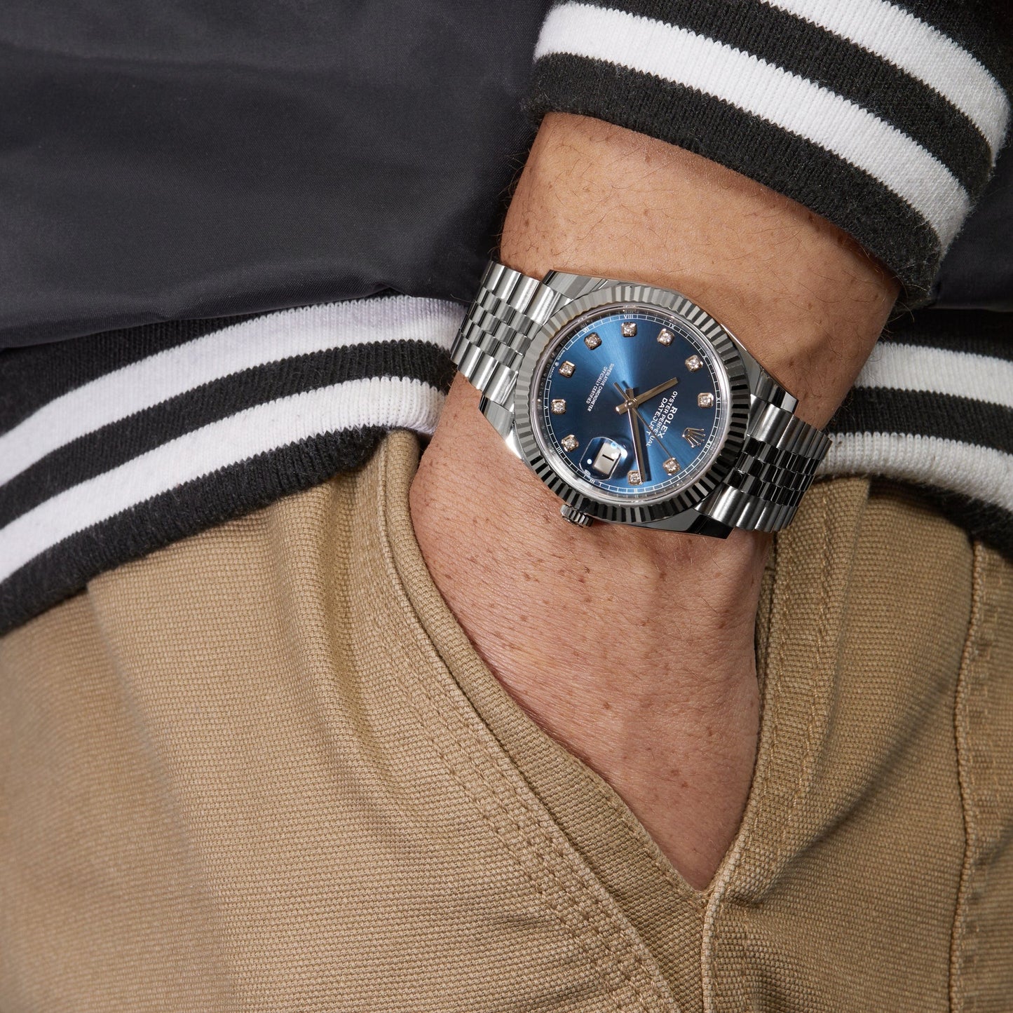 2025 Watch Datejust 126334 Stainless Steel Blue Diamond Dial Jubilee (2023)