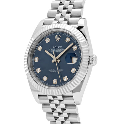 2025 Watch Datejust 126334 Stainless Steel Blue Diamond Dial Jubilee (2023)