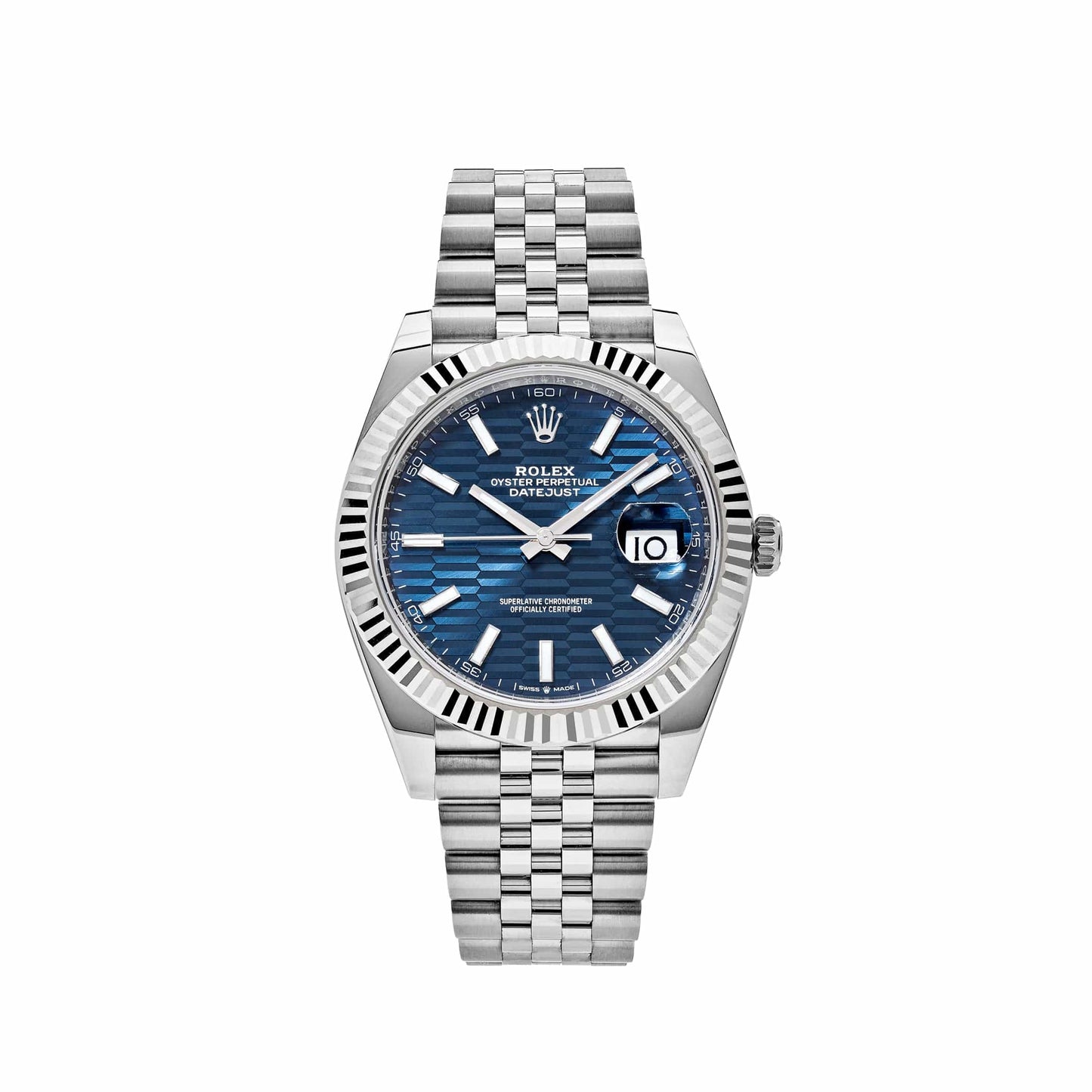 2025 Watch Datejust 126334 Stainless Steel Fluted Motif Blue Dial Jubilee (2023)