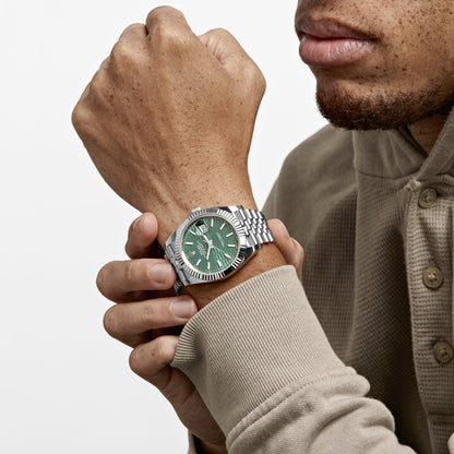 2025 Watch Datejust 126334 Stainless Steel Fluted Motif Green Dial Jubilee (2022)