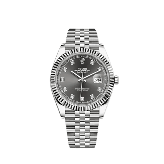 2025 Watch Datejust 126334 Stainless Steel Slate Diamond Dial Jubilee