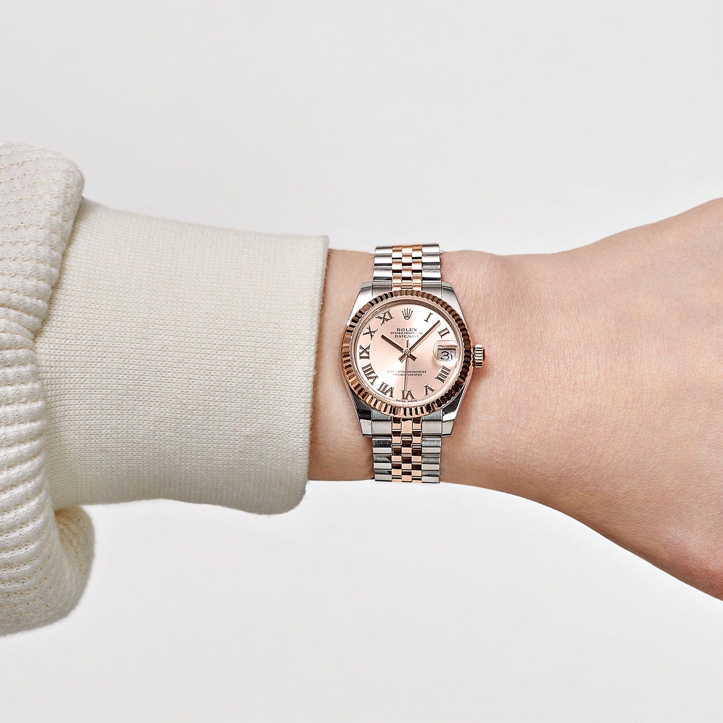 2025 Watch Datejust 178271 Rose Gold Stainless Steel Sundust Dial (2020)