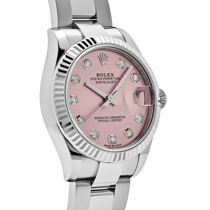 2025 Watch Datejust 278274 Stainless Steel Pink Diamond Dial