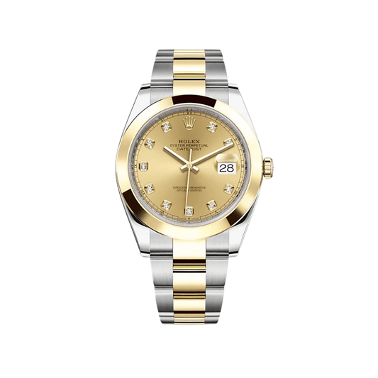 2025 Watch Datejust 126303 Stainless Steel Yellow Gold Champagne Diamond Dial
