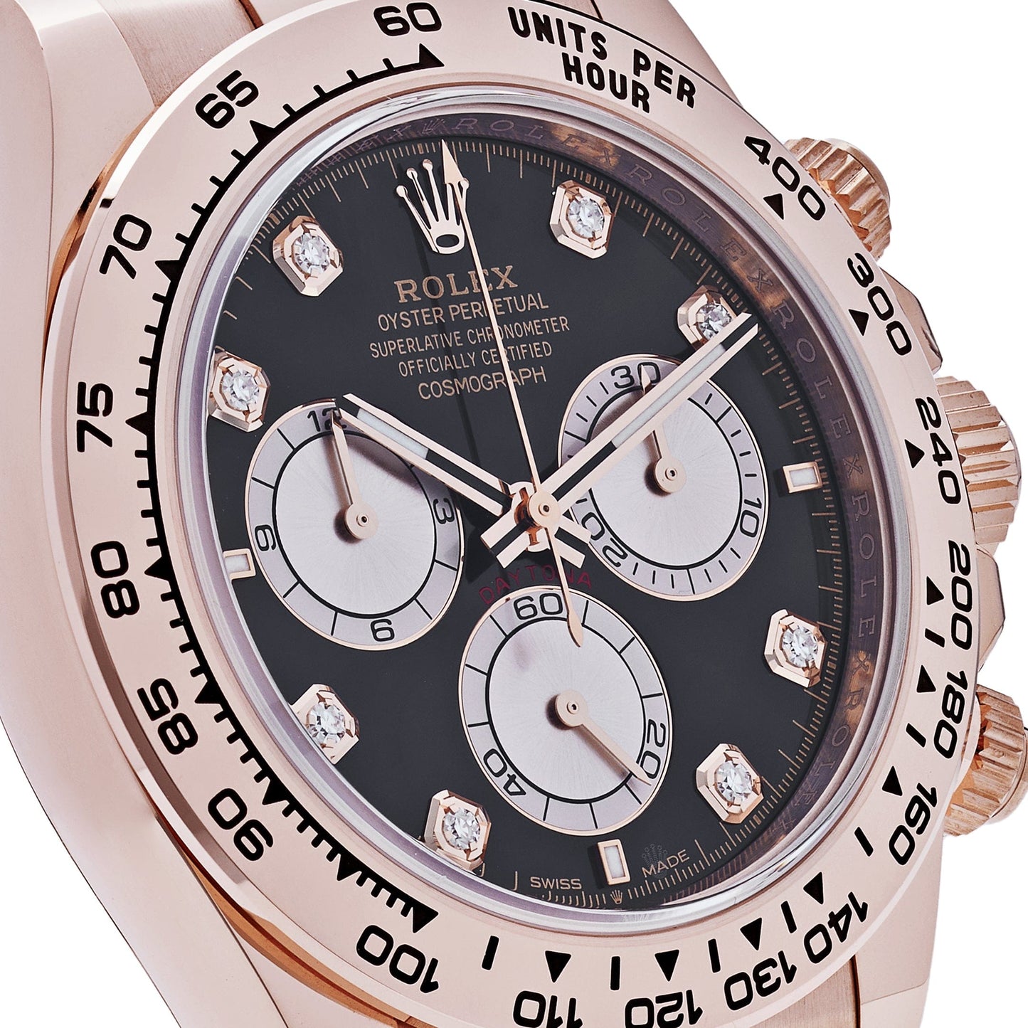 2025 Watch Daytona Cosmograph 126505 Rose Gold Black Diamond Dial (2023)