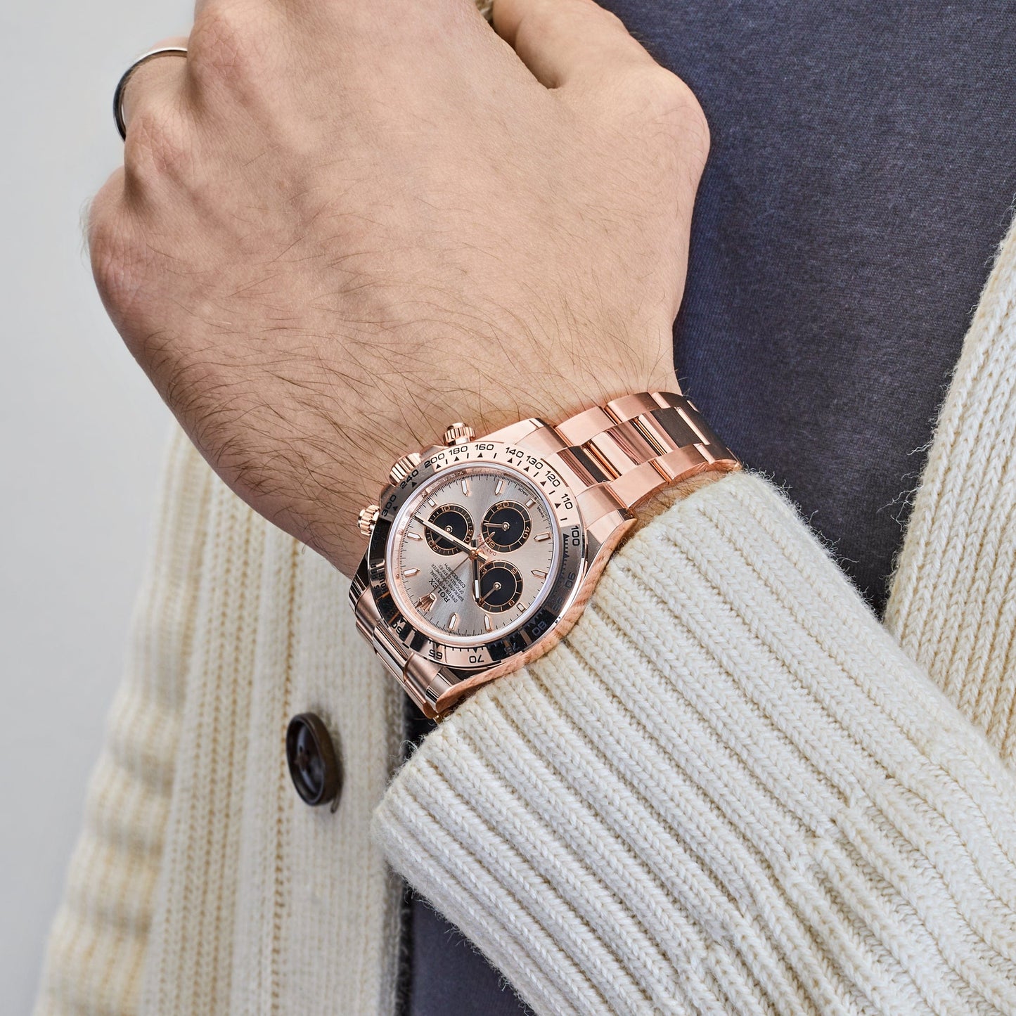 2025 Watch Daytona Cosmograph 126505 Rose Gold Sundust Dial (2024)