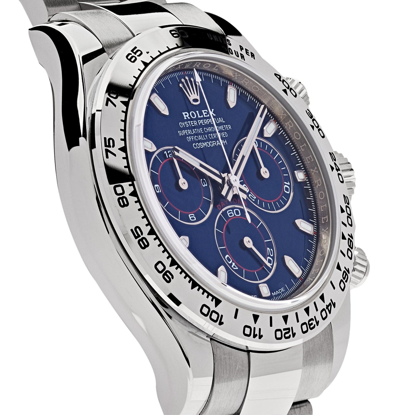 2025 Watch Daytona 116509 White Gold Blue Dial