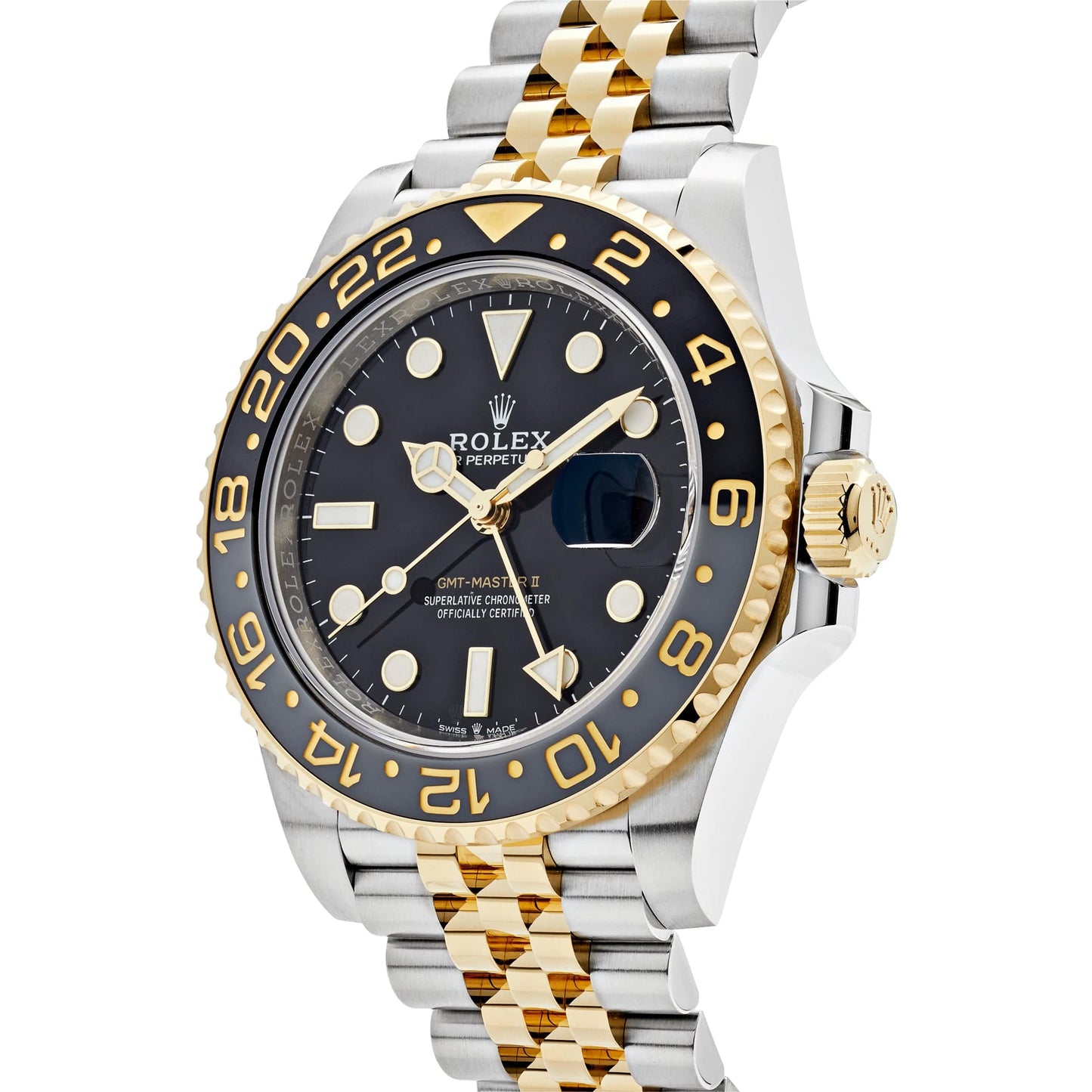 2025 Watch GMT-Master II 126713GRNR Stainless Steel Yellow Gold Black Dial Jubilee (2024)