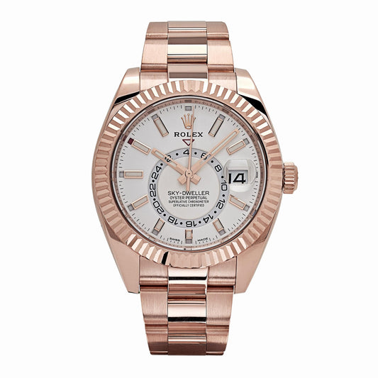2025 Watch Sky-Dweller 326935 Rose Gold White Dial (2021)