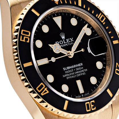 2025 Watch Submariner Date 126618LN Yellow Gold Black Dial (2023)