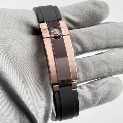 2025 Watch Yacht-Master 126655 Rose Gold Pave Diamond Dial (2023)